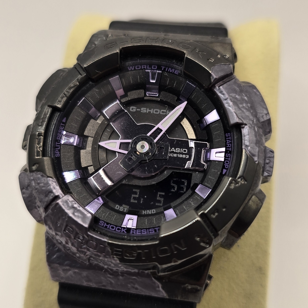 G-Shock Black and Purple Watch Adventurers Gem Collection